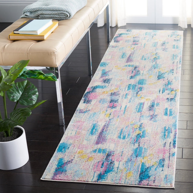 Safavieh Lillian Lln375U Pink/Turquoise Rugs - Safavieh - lln375u - 3r