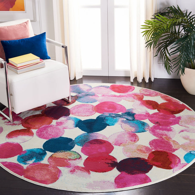 Safavieh Lillian Lln377Q Rose/Light Blue Rugs - Safavieh - lln377q - 7r