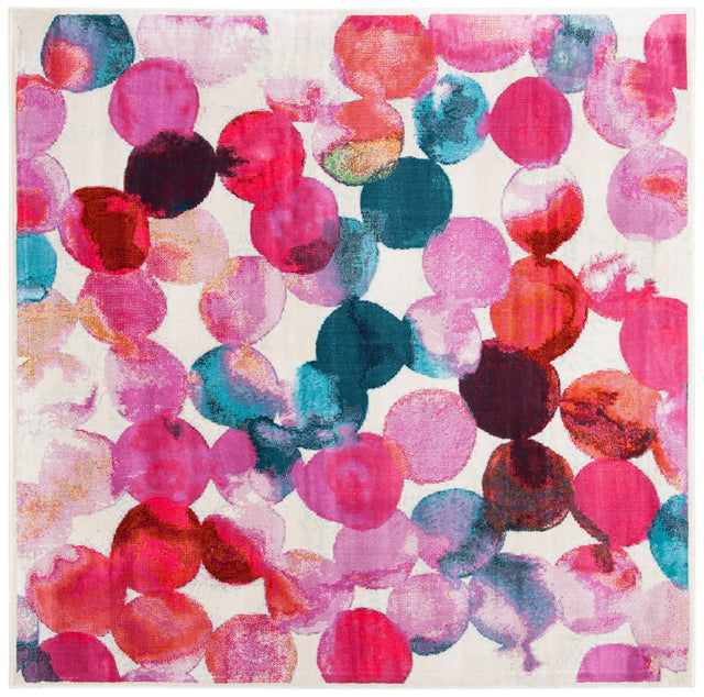 Safavieh Lillian Lln377Q Rose/Light Blue Rugs - Safavieh - lln377q - 7sq