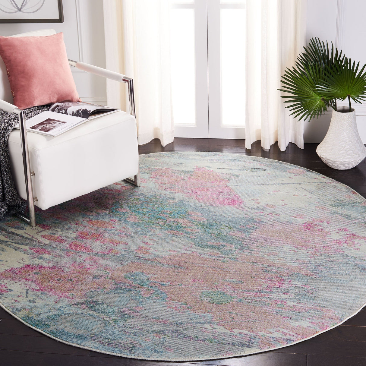 Safavieh Lillian Lln381A Ivory/Pink Rugs - Safavieh - lln381a - 3r