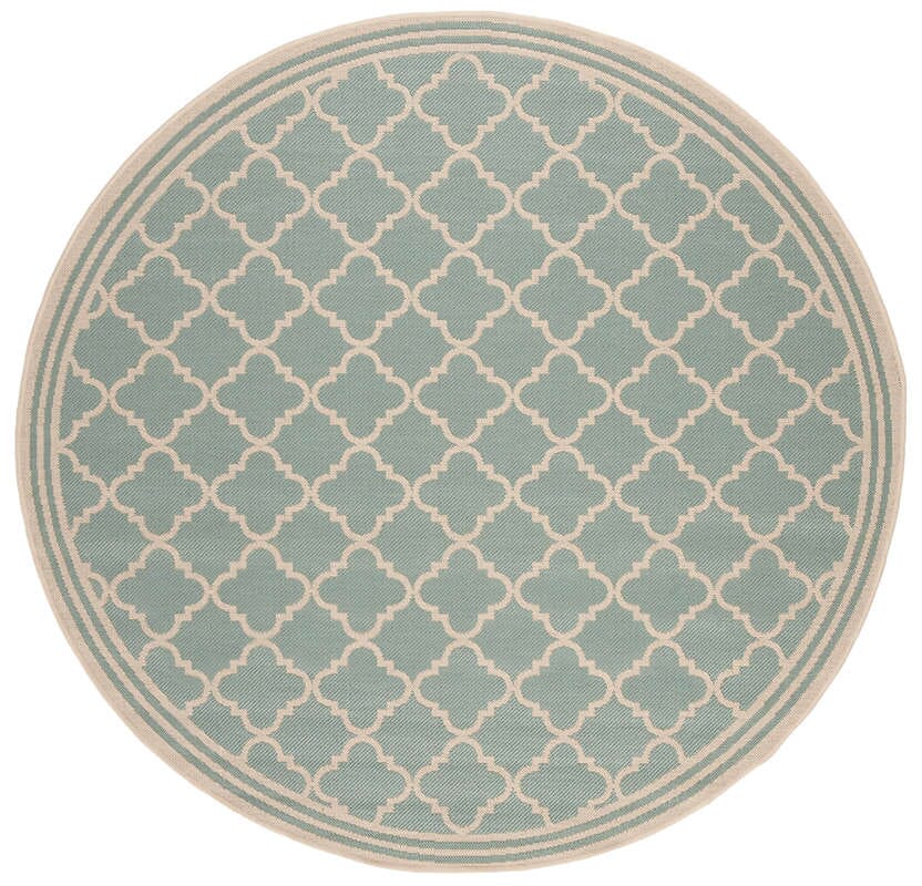 Safavieh Linden Lnd121K Aqua / Cream Rugs - Safavieh - lnd121k - 6r