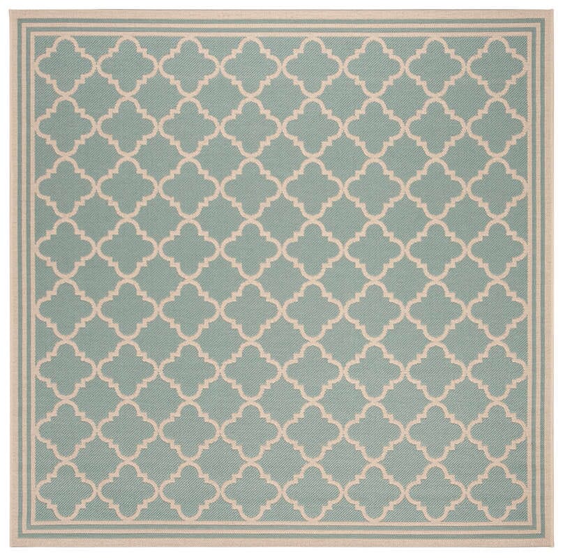 Safavieh Linden Lnd121K Aqua / Cream Rugs - Safavieh - lnd121k - 6sq
