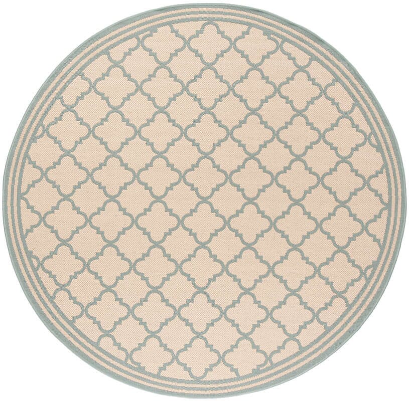 Safavieh Linden Lnd121L Cream / Aqua Rugs - Safavieh - lnd121l - 6r