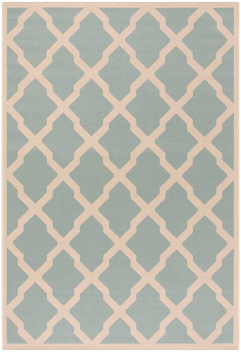 Safavieh Linden Lnd122K Aqua / Cream Rugs - Safavieh - lnd122k - 4