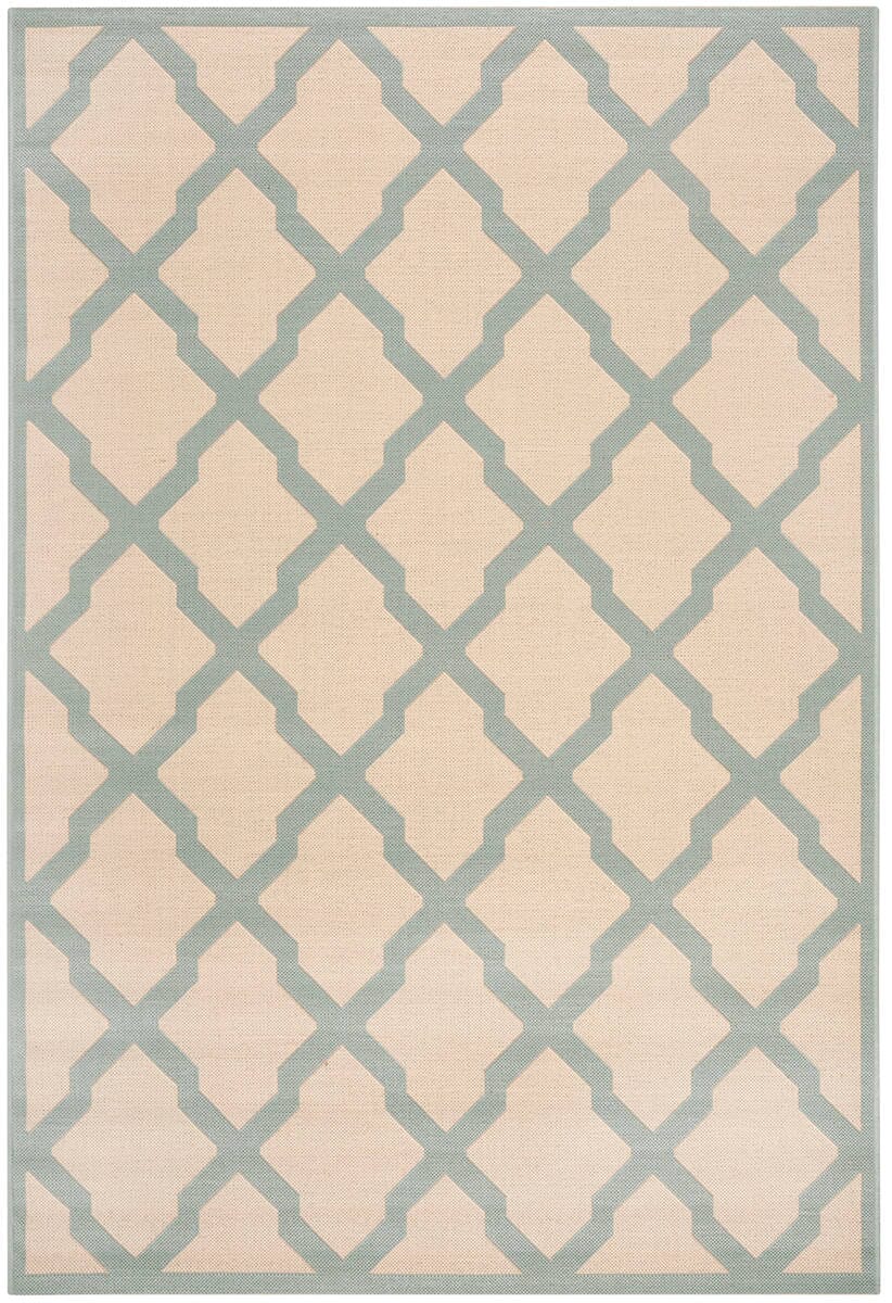 Safavieh Linden Lnd122L Cream / Aqua Rugs - Safavieh - lnd122l - 4