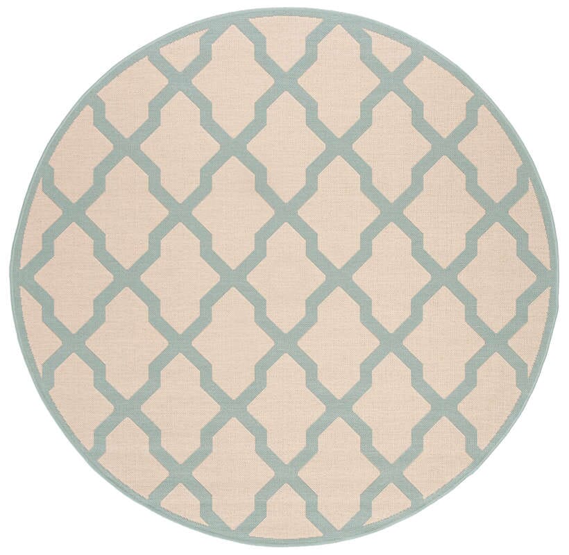 Safavieh Linden Lnd122L Cream / Aqua Rugs - Safavieh - lnd122l - 6r