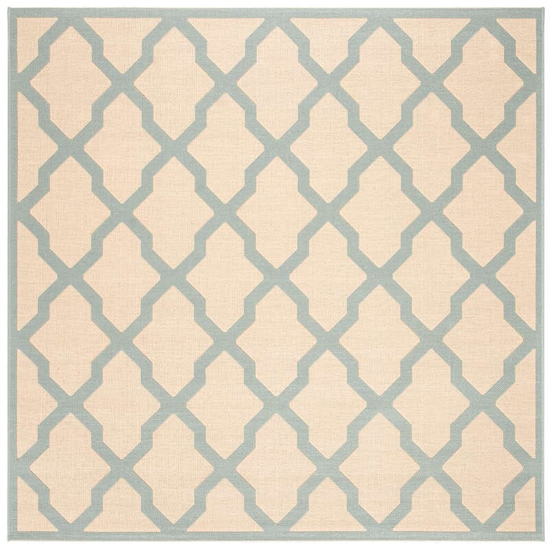 Safavieh Linden Lnd122L Cream / Aqua Rugs - Safavieh - lnd122l - 6sq