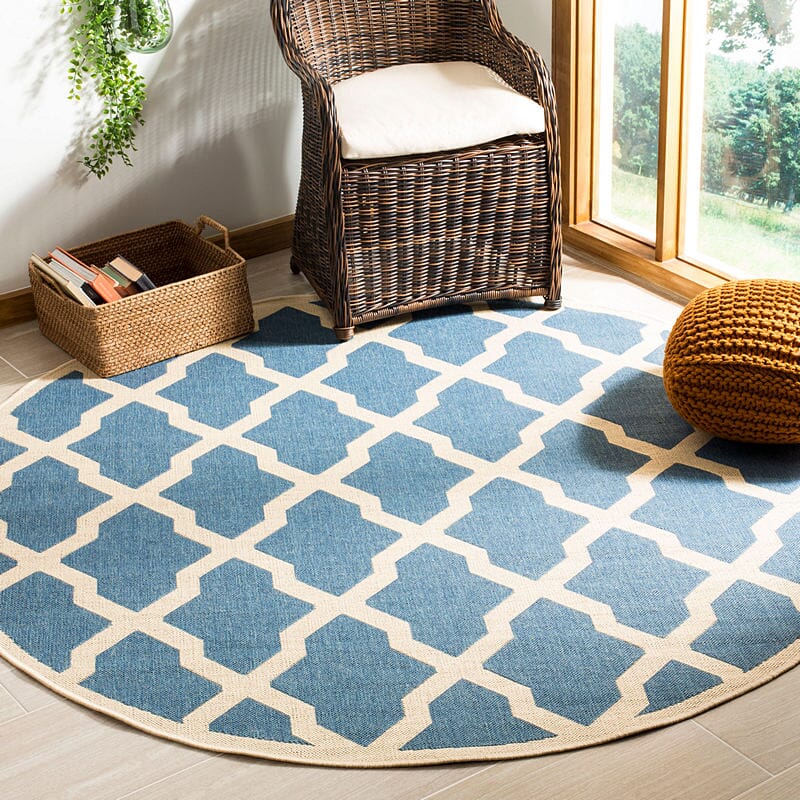 Safavieh Linden Lnd122M Blue/Creme Rug - Safavieh - lnd122m - 6sq