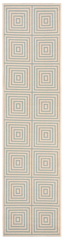 Safavieh Linden Lnd123L Cream / Aqua Rugs - Safavieh - lnd123l - 28