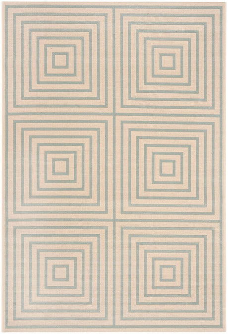 Safavieh Linden Lnd123L Cream / Aqua Rugs - Safavieh - lnd123l - 4
