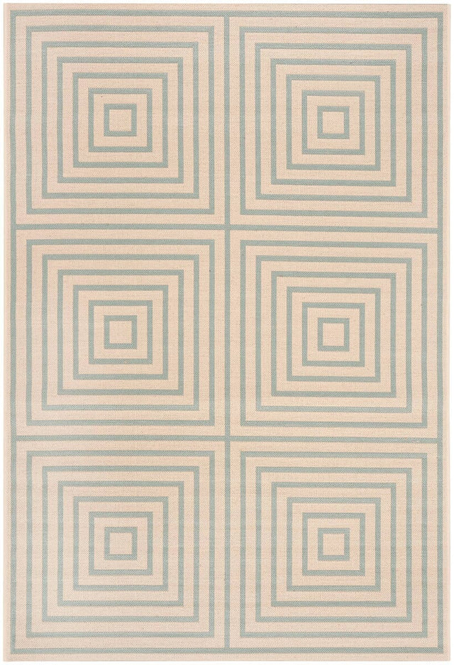 Safavieh Linden Lnd123L Cream / Aqua Rugs - Safavieh - lnd123l - 4