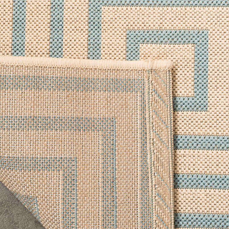 Safavieh Linden Lnd123L Cream / Aqua Rugs - Safavieh - lnd123l - 4