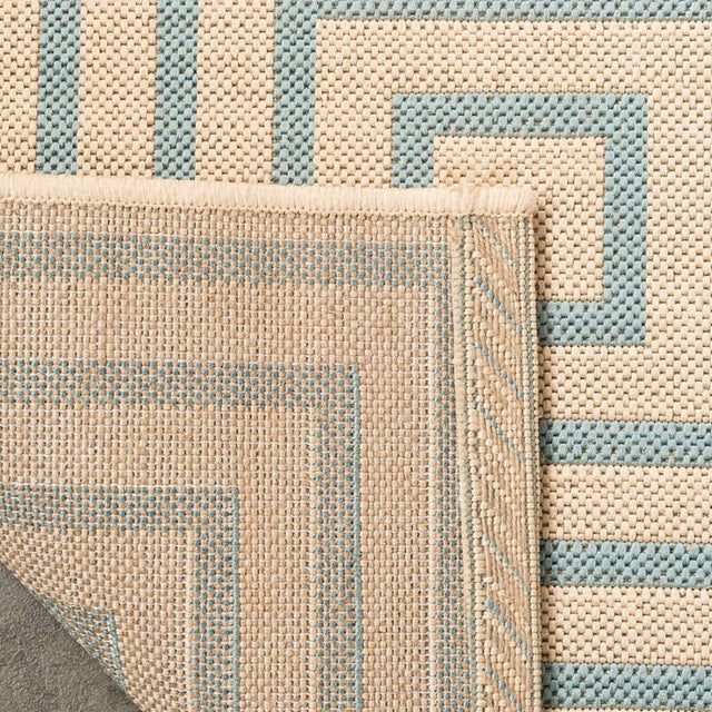 Safavieh Linden Lnd123L Cream / Aqua Rugs - Safavieh - lnd123l - 4