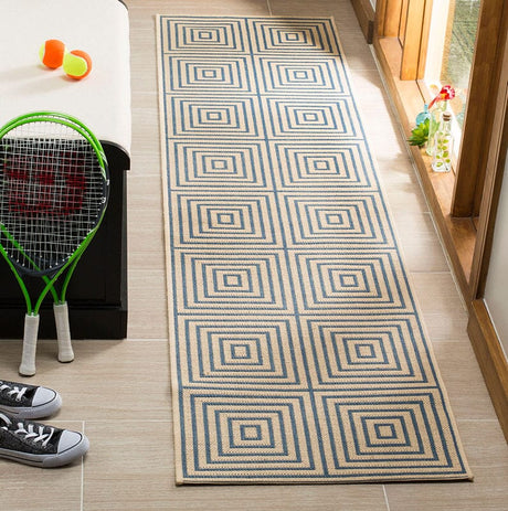 Safavieh Linden Lnd123N Cream / Blue Rugs - Safavieh - lnd123n - 6sq