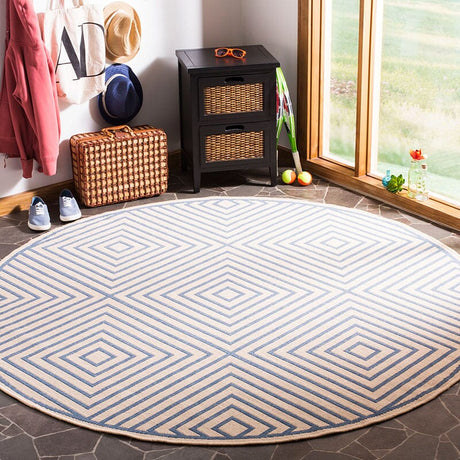 Safavieh Linden Lnd123N Cream / Blue Rugs - Safavieh - lnd123n - 6sq