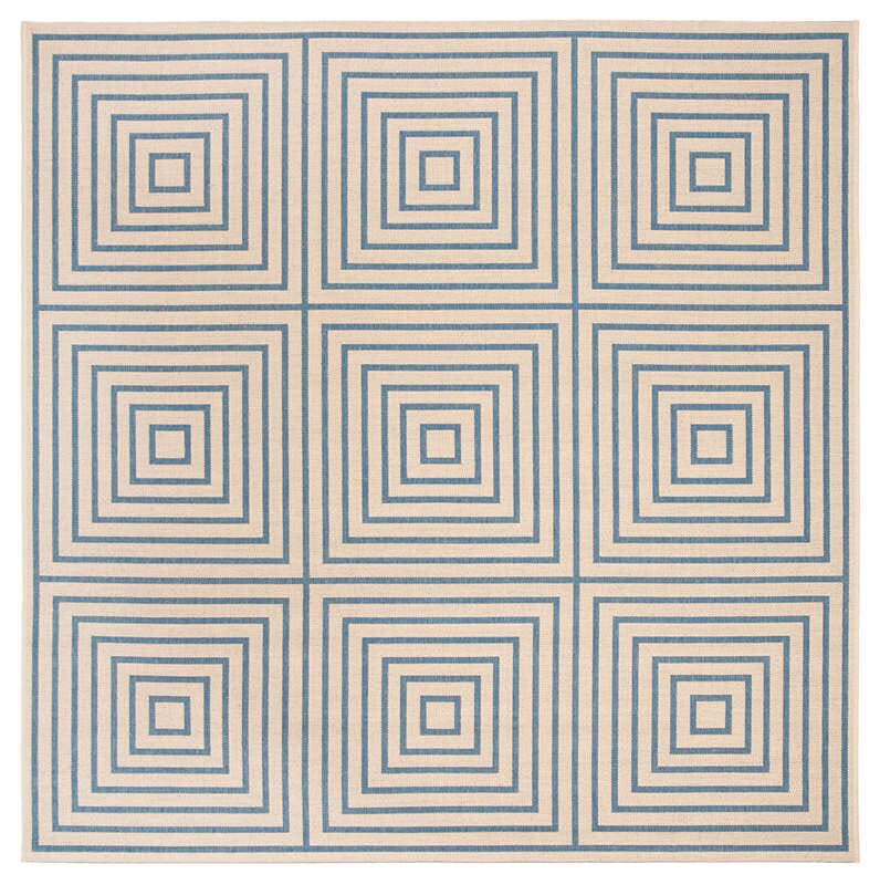 Safavieh Linden Lnd123N Cream / Blue Rugs - Safavieh - lnd123n - 6sq
