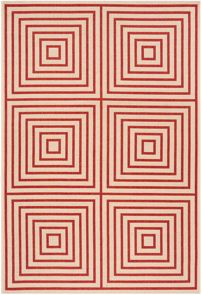 Safavieh Linden Lnd123Q Red / Creme Rugs - Safavieh - lnd123q - 4