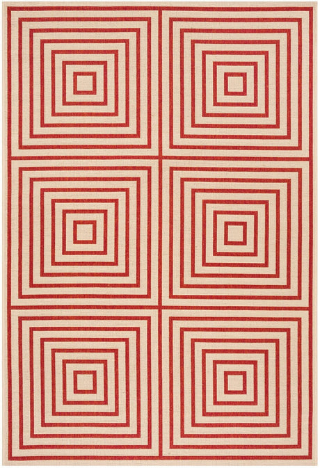 Safavieh Linden Lnd123Q Red / Creme Rugs - Safavieh - lnd123q - 4