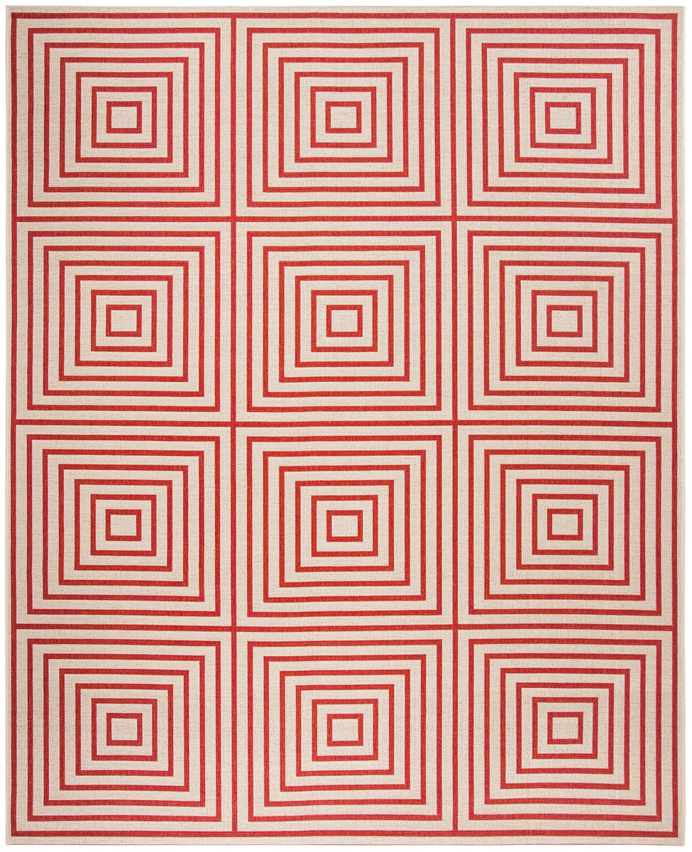 Safavieh Linden Lnd123Q Red / Creme Rugs - Safavieh - lnd123q - 6r
