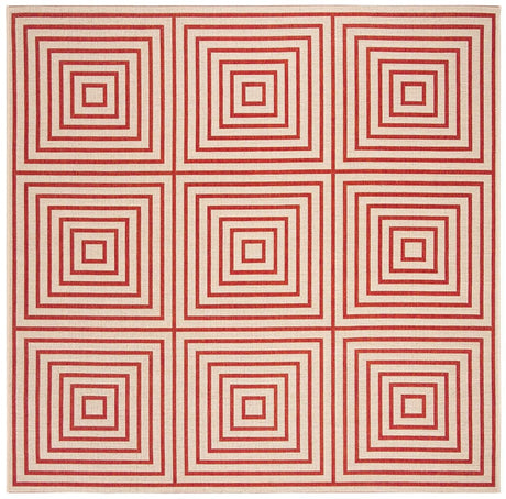 Safavieh Linden Lnd123Q Red / Creme Rugs - Safavieh - lnd123q - 6sq