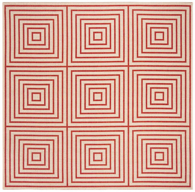 Safavieh Linden Lnd123Q Red / Creme Rugs - Safavieh - lnd123q - 6sq