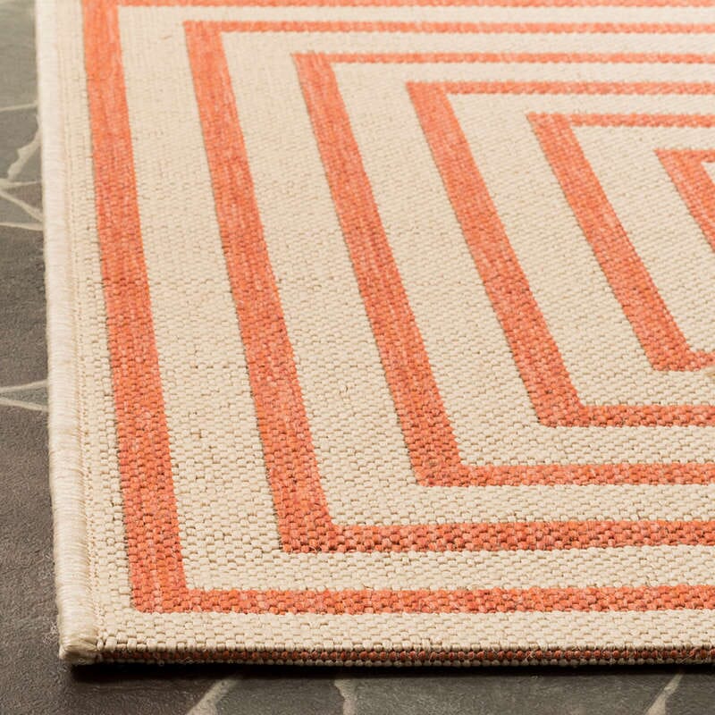 Safavieh Linden Lnd123R Cream / Rust Rugs - Safavieh - lnd123r - 4