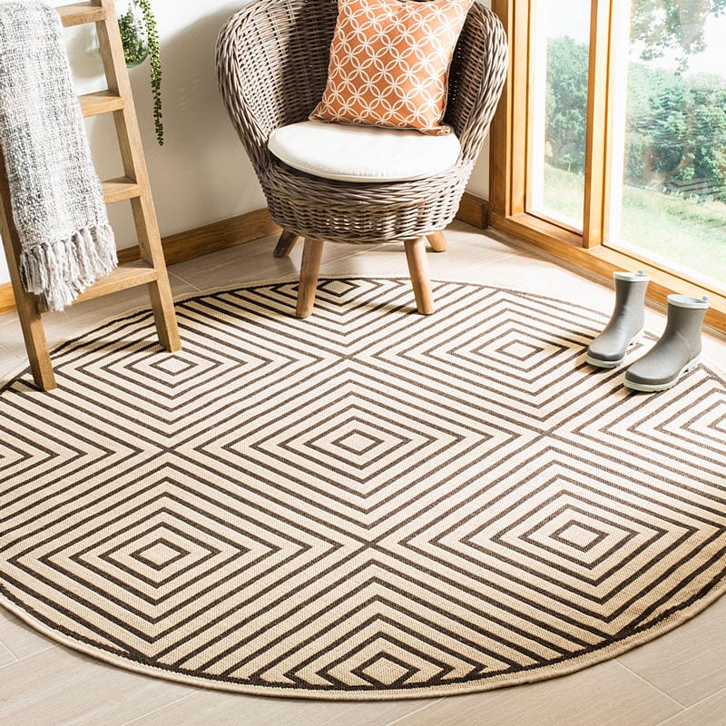 Safavieh Linden Lnd123U Creme / Brown Rugs - Safavieh - lnd123u - 6sq
