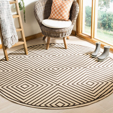 Safavieh Linden Lnd123U Creme / Brown Rugs - Safavieh - lnd123u - 6sq