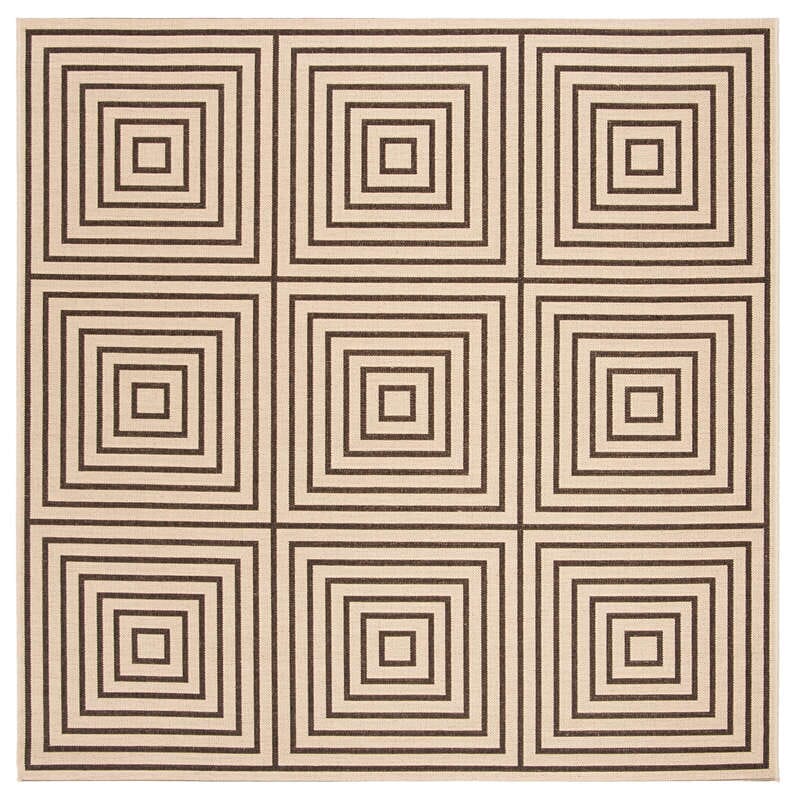 Safavieh Linden Lnd123U Creme / Brown Rugs - Safavieh - lnd123u - 6sq