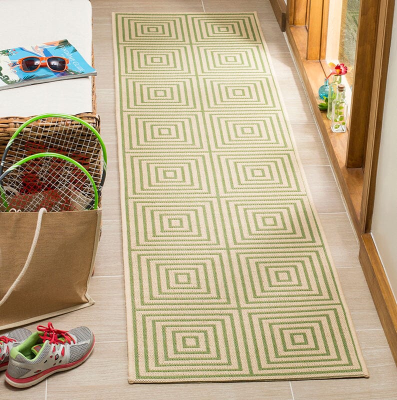 Safavieh Linden Lnd123V Cream / Olive Rugs - Safavieh - lnd123v - 6sq