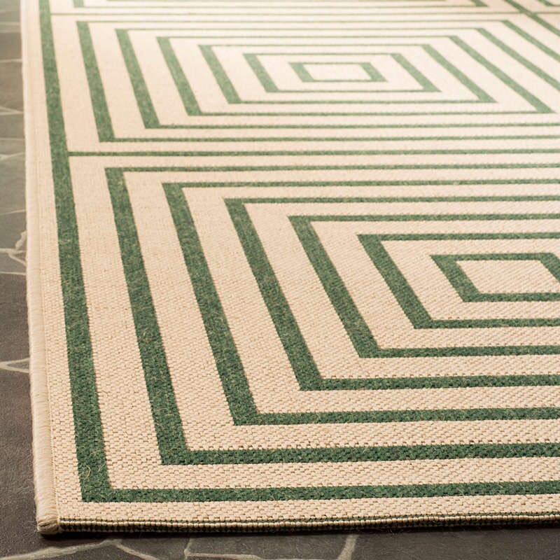 Safavieh Linden Lnd123W Cream / Green Rugs - Safavieh - lnd123w - 4