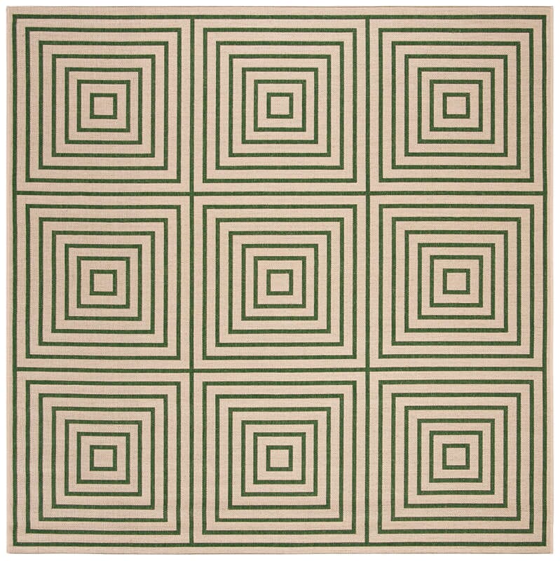 Safavieh Linden Lnd123W Cream / Green Rugs - Safavieh - lnd123w - 6sq