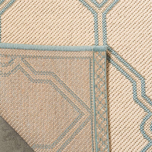 Safavieh Linden Lnd124L Cream / Aqua Rugs - Safavieh - lnd124l - 4