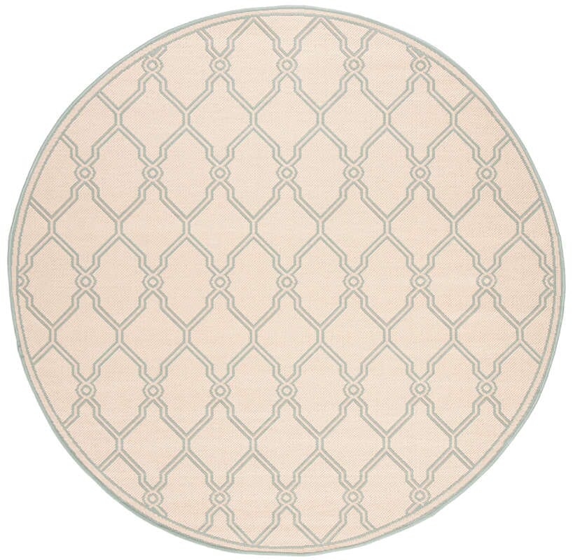 Safavieh Linden Lnd124L Cream / Aqua Rugs - Safavieh - lnd124l - 6r