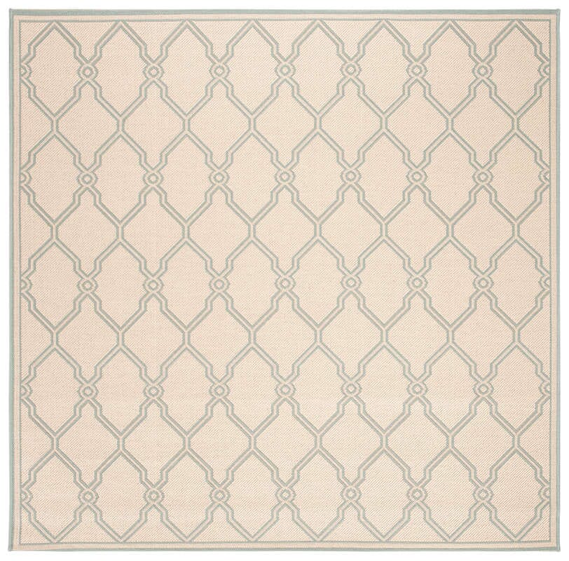 Safavieh Linden Lnd124L Cream / Aqua Rugs - Safavieh - lnd124l - 6sq