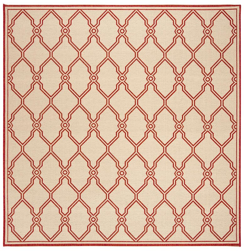 Safavieh Linden Lnd124Q Red / Creme Rugs - Safavieh - lnd124q - 6sq