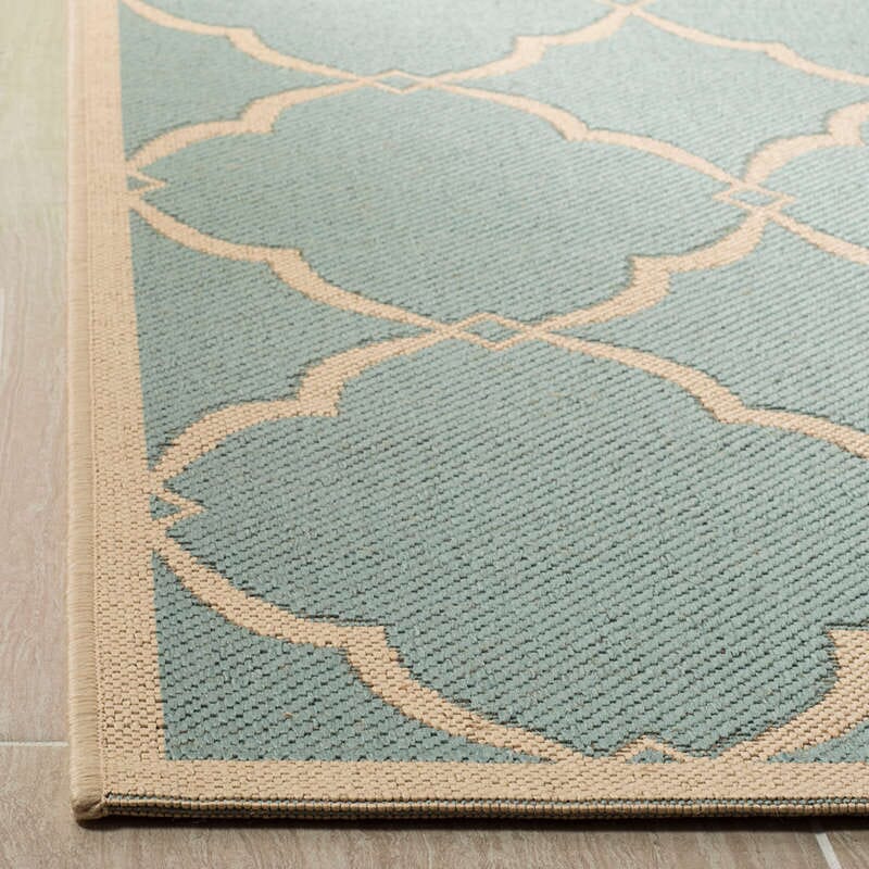 Safavieh Linden Lnd125K Aqua / Cream Rugs - Safavieh - lnd125k - 4