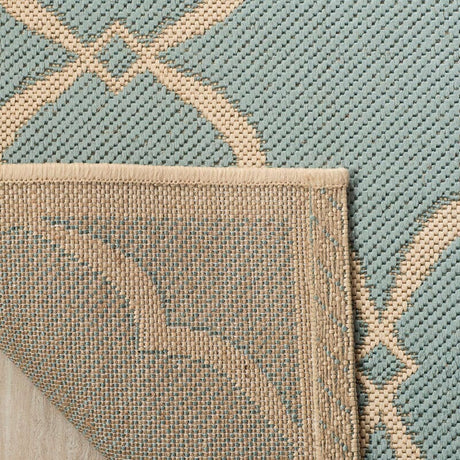Safavieh Linden Lnd125K Aqua / Cream Rugs - Safavieh - lnd125k - 4