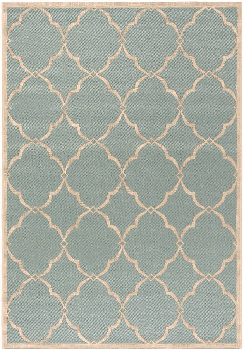 Safavieh Linden Lnd125K Aqua / Cream Rugs - Safavieh - lnd125k - 4