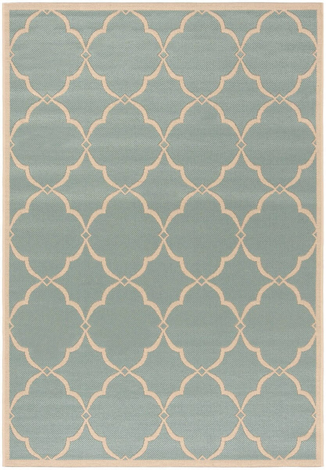 Safavieh Linden Lnd125K Aqua / Cream Rugs - Safavieh - lnd125k - 4
