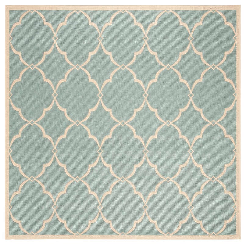Safavieh Linden Lnd125K Aqua / Cream Rugs - Safavieh - lnd125k - 6sq