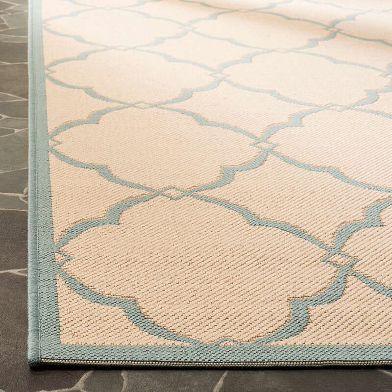 Safavieh Linden Lnd125L Cream / Aqua Rugs - Safavieh - lnd125l - 4