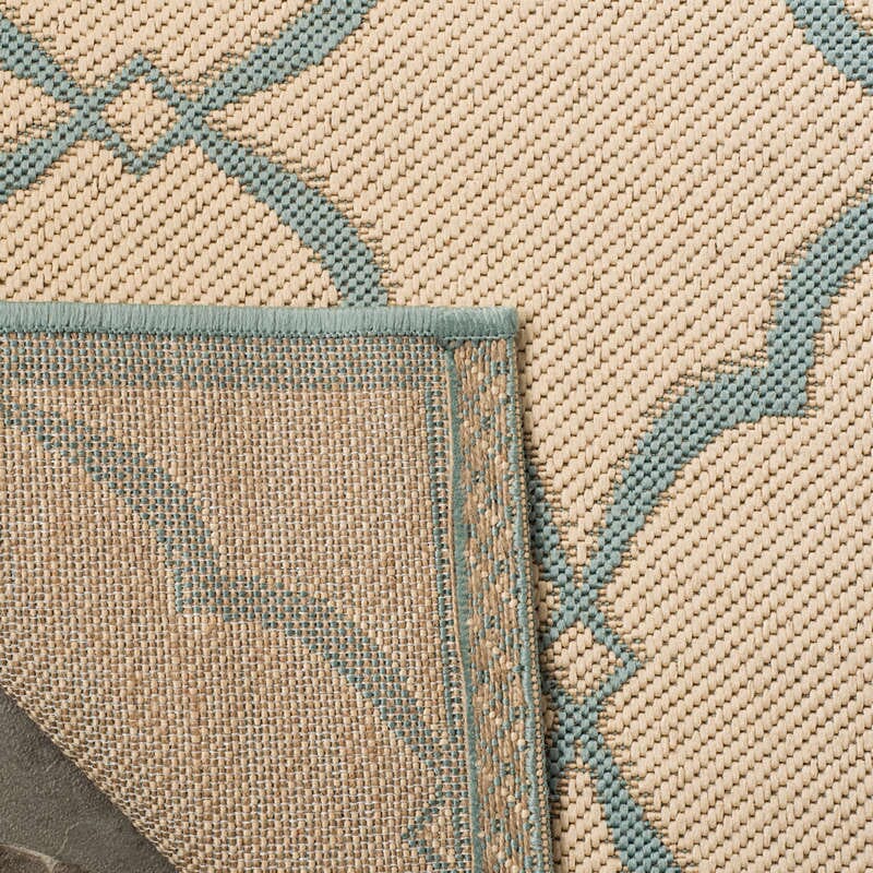 Safavieh Linden Lnd125L Cream / Aqua Rugs - Safavieh - lnd125l - 4