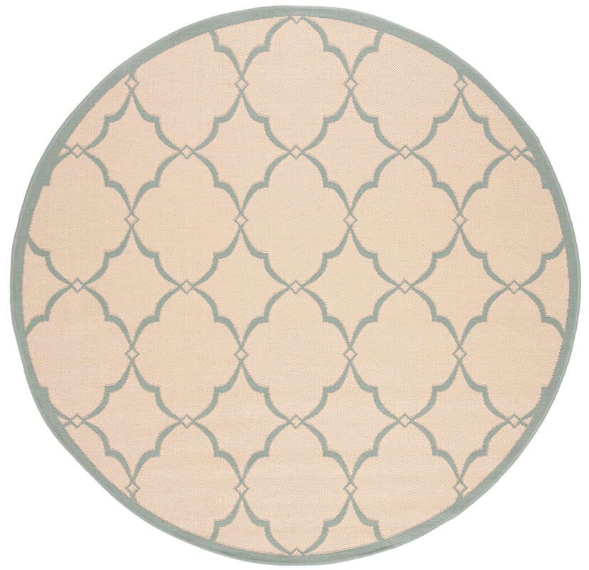 Safavieh Linden Lnd125L Cream / Aqua Rugs - Safavieh - lnd125l - 6r