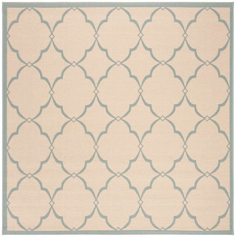 Safavieh Linden Lnd125L Cream / Aqua Rugs - Safavieh - lnd125l - 6sq