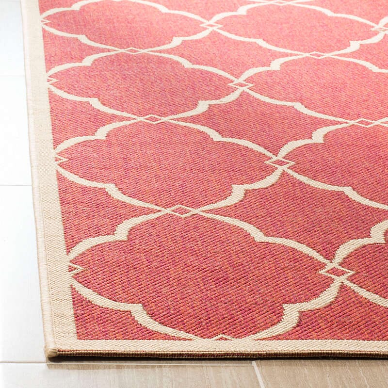 Safavieh Linden Lnd125Q Red / Creme Rugs - Safavieh - lnd125q - 4