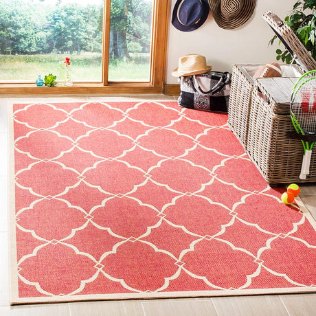 Safavieh Linden Lnd125Q Red / Creme Rugs - Safavieh - lnd125q - 4