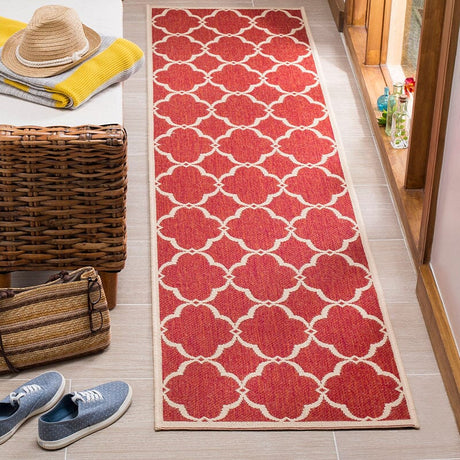 Safavieh Linden Lnd125Q Red / Creme Rugs - Safavieh - lnd125q - 6sq