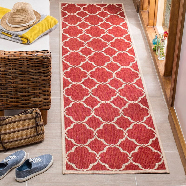 Safavieh Linden Lnd125Q Red / Creme Rugs - Safavieh - lnd125q - 6sq