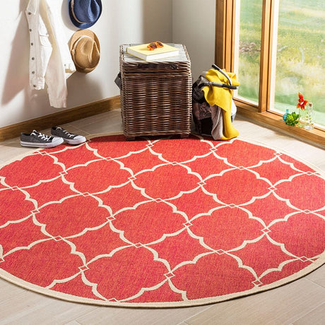 Safavieh Linden Lnd125Q Red / Creme Rugs - Safavieh - lnd125q - 6sq